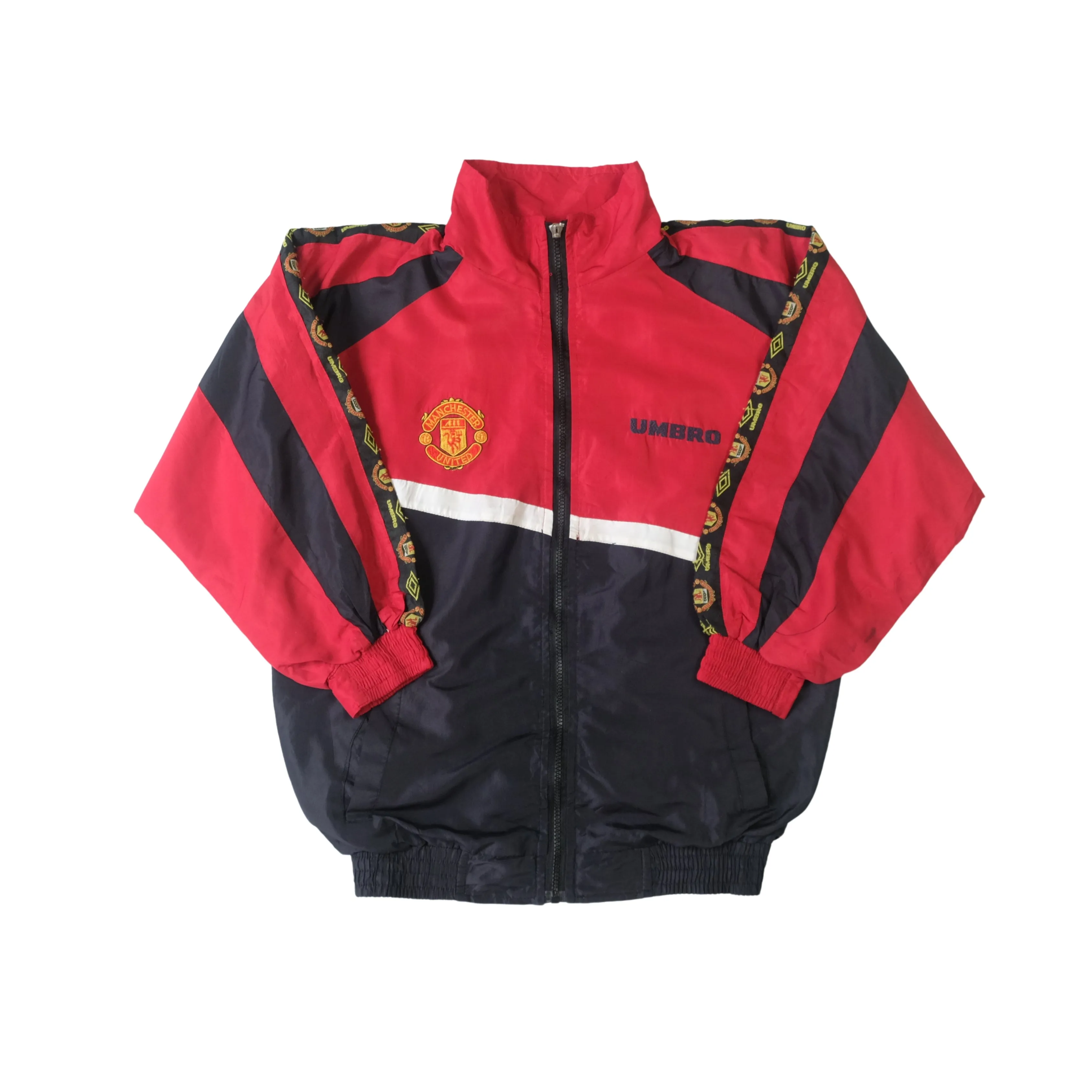 1990s Manchester United Track Training Jacket Umbro (S)