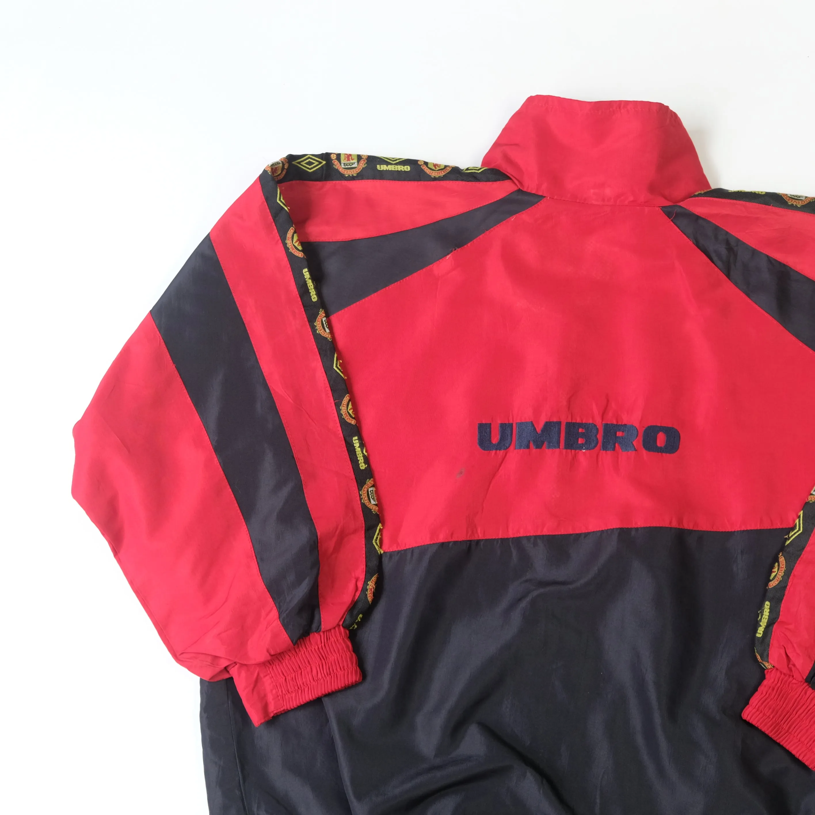 1990s Manchester United Track Training Jacket Umbro (S)