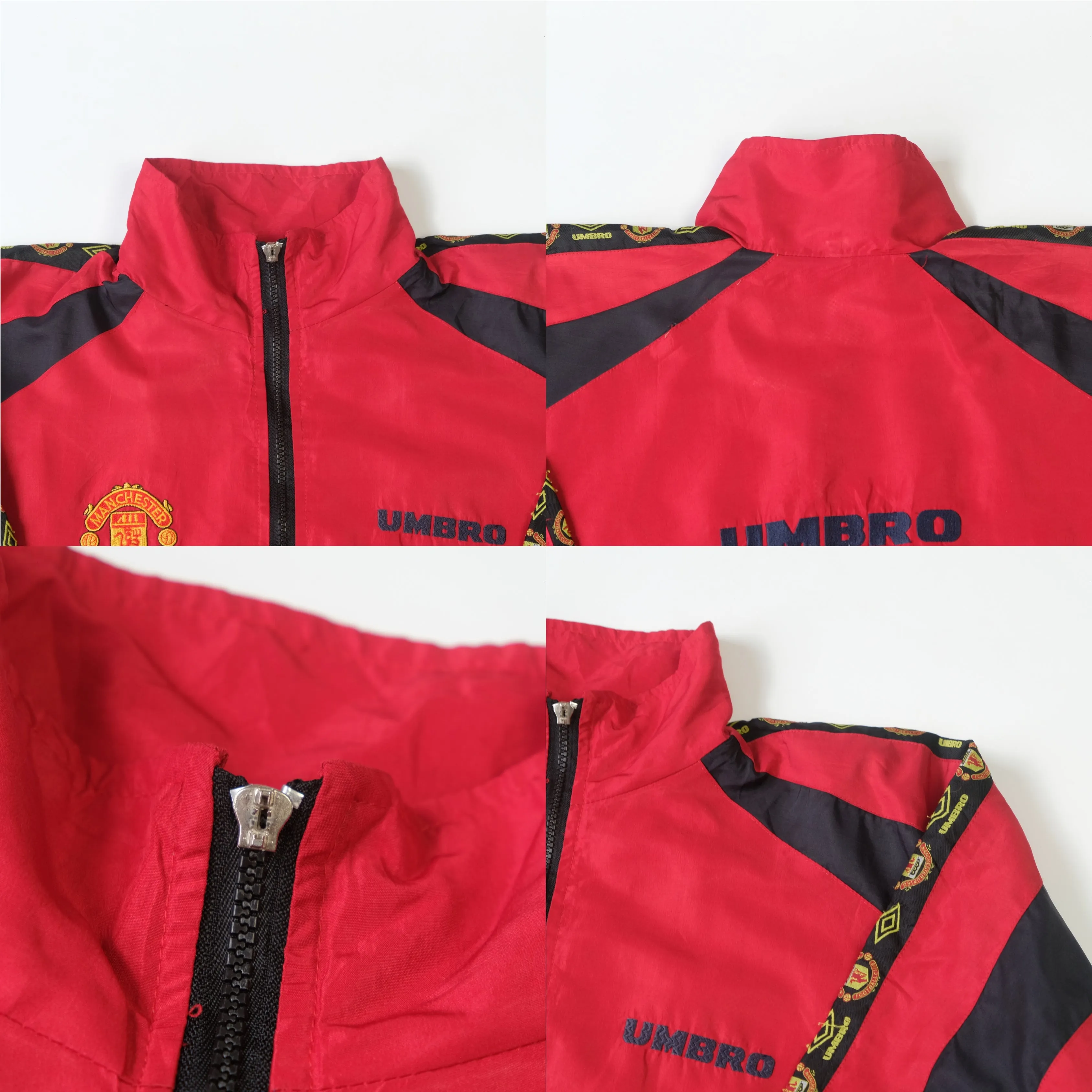 1990s Manchester United Track Training Jacket Umbro (S)