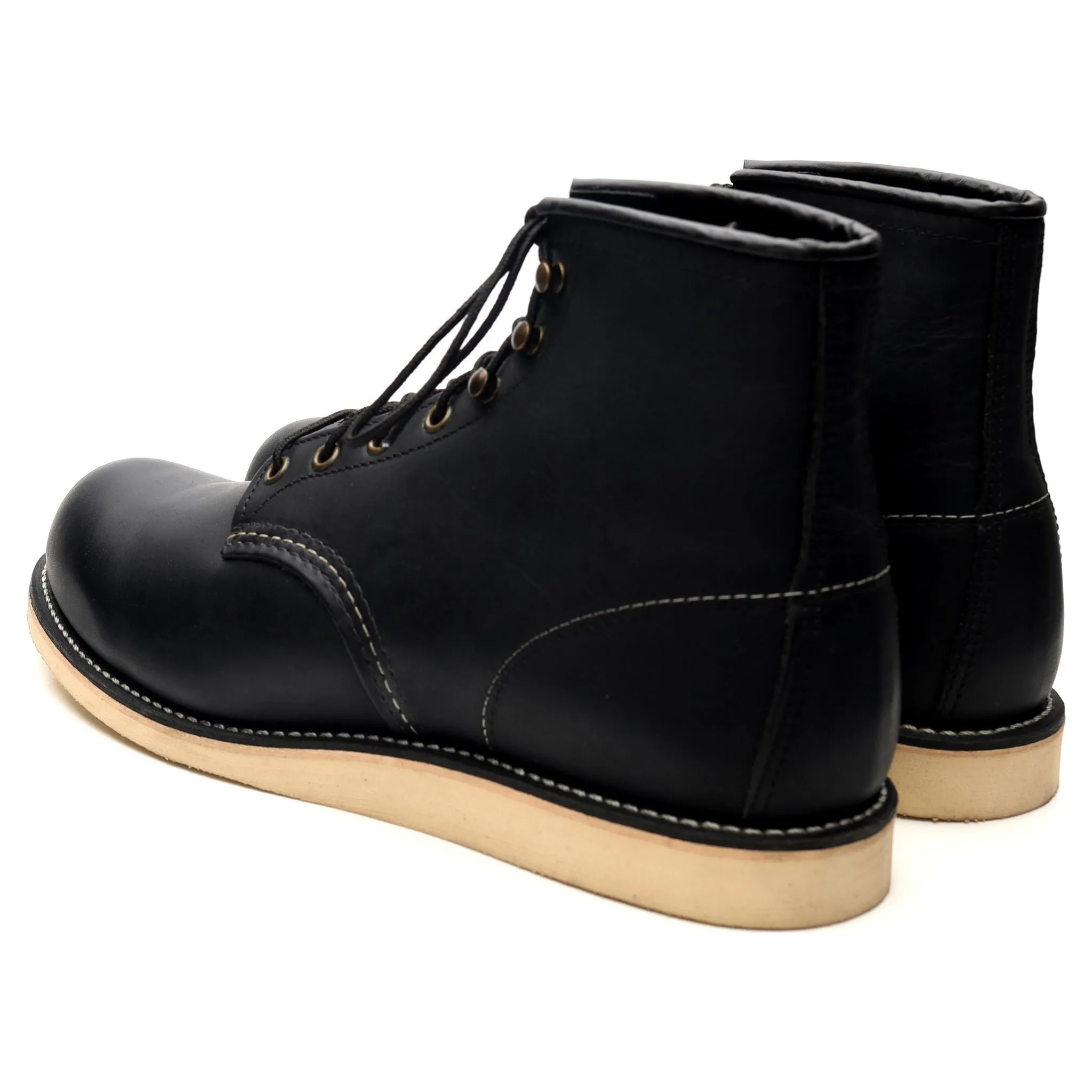 '2951' Black Leather Rover Boots UK 9.5 US 10.5