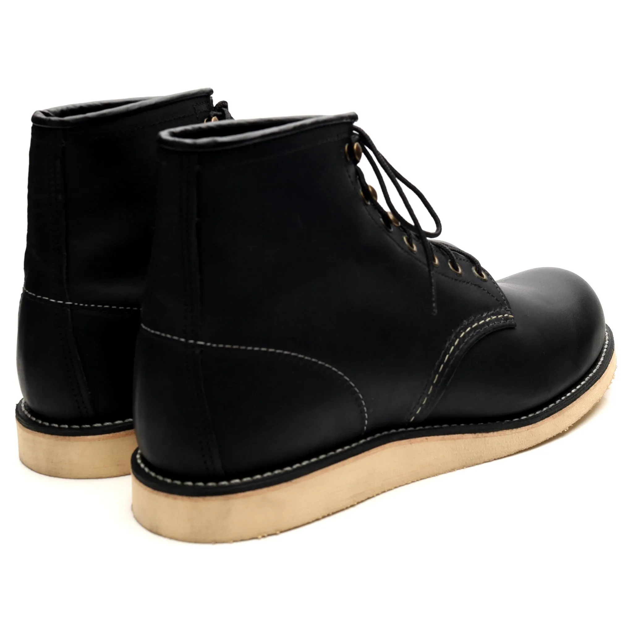 '2951' Black Leather Rover Boots UK 9.5 US 10.5