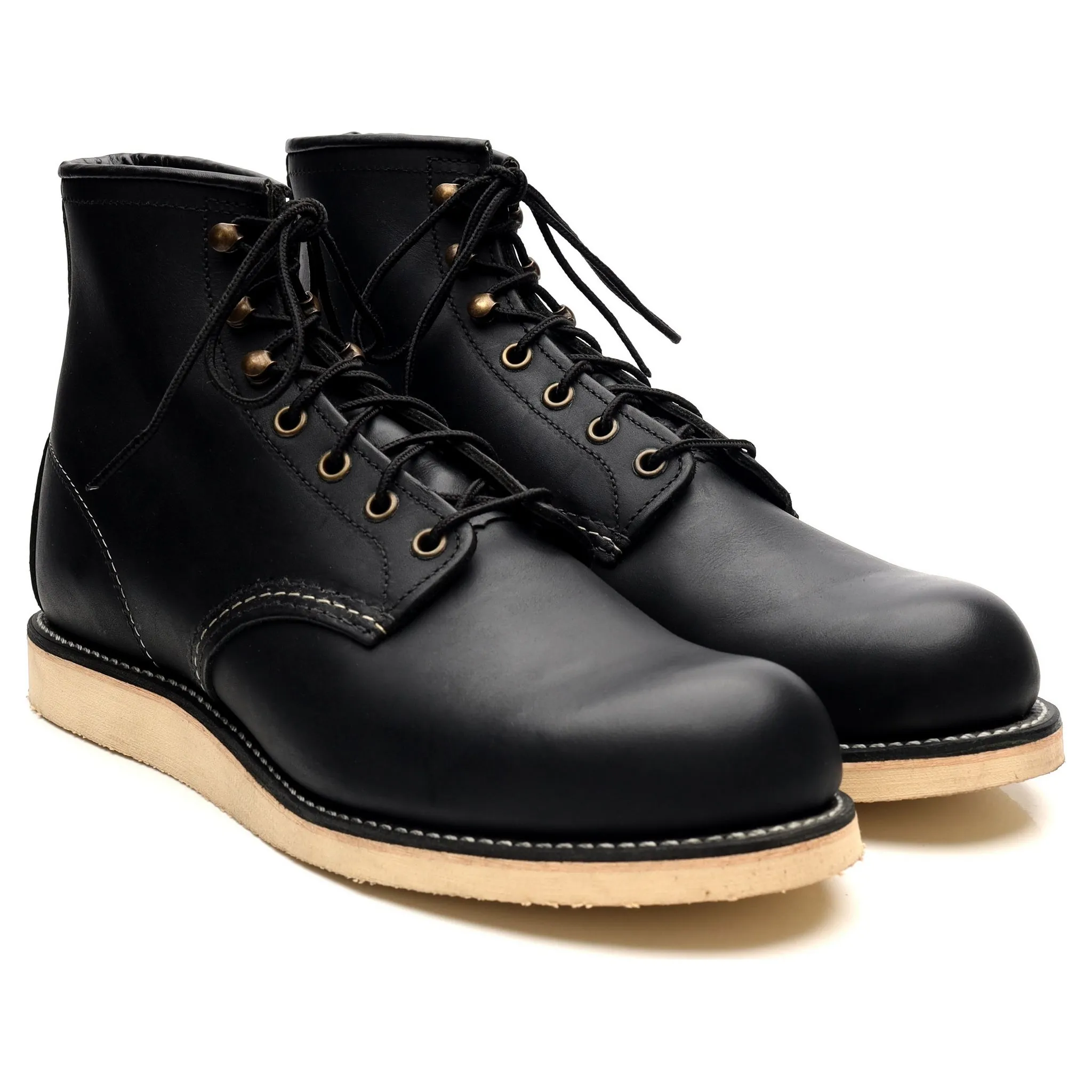 '2951' Black Leather Rover Boots UK 9.5 US 10.5