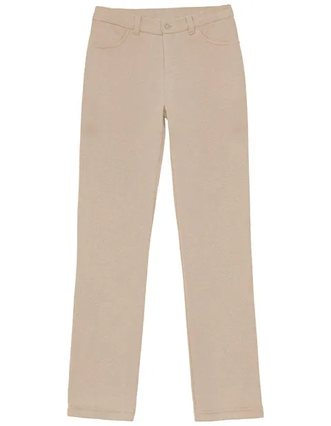 (51142AZ) Girls Ponte Knit Tapered Leg Pant