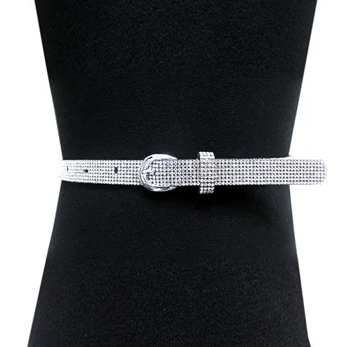 7 Row Rhinestone Embellished Belt