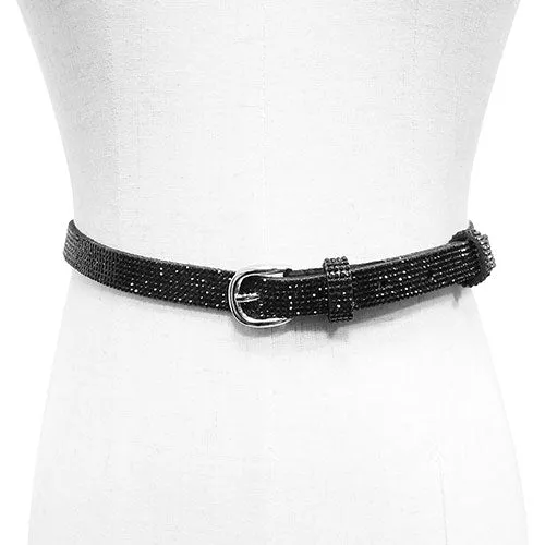 7 Row Rhinestone Embellished Belt