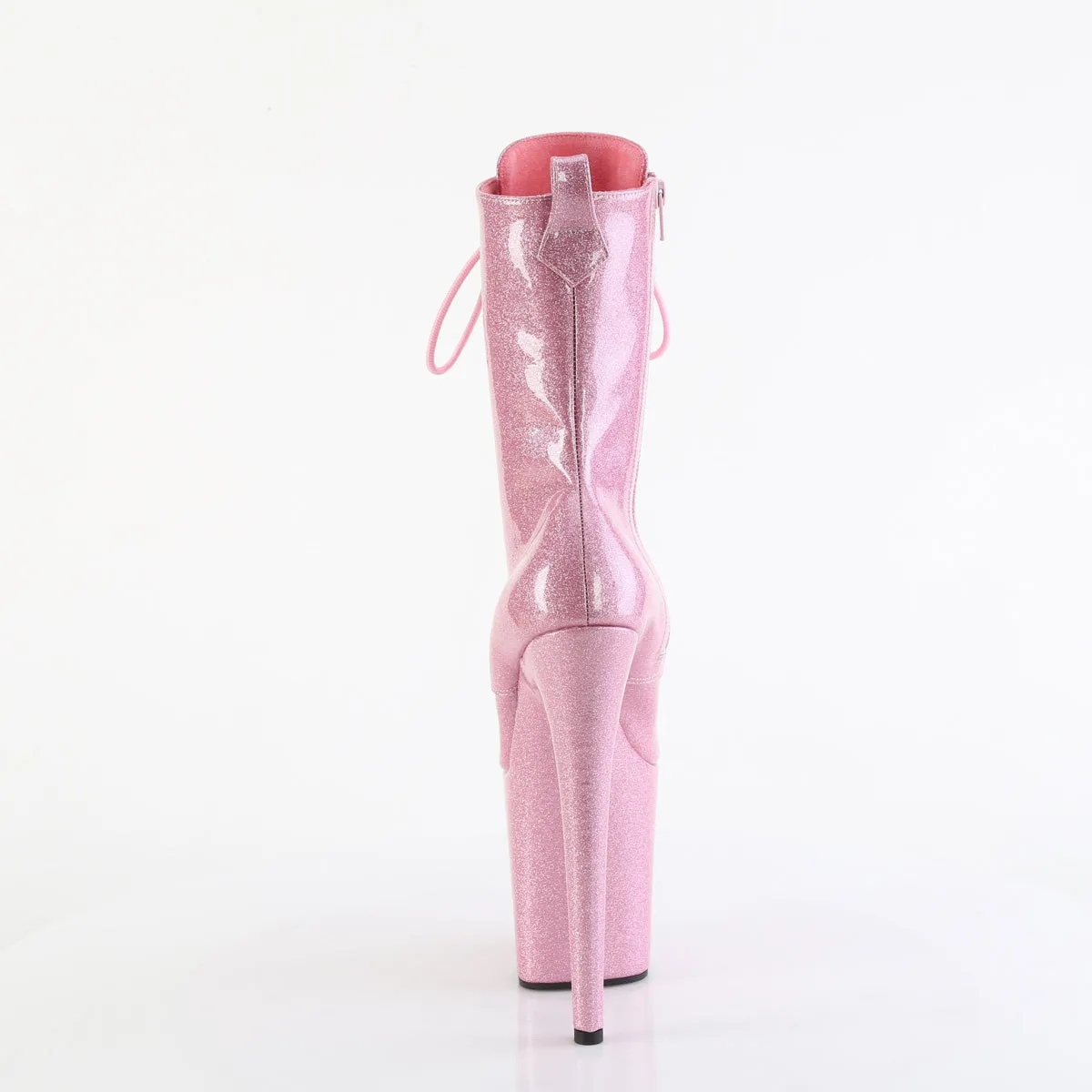 8 Inch Heel FLAMINGO-1040GP Baby Pink Glitter