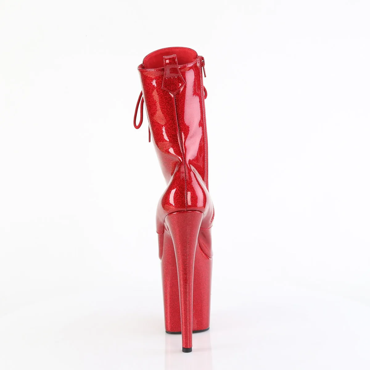 8 Inch Heel FLAMINGO-1040GP Ruby Red Glitter