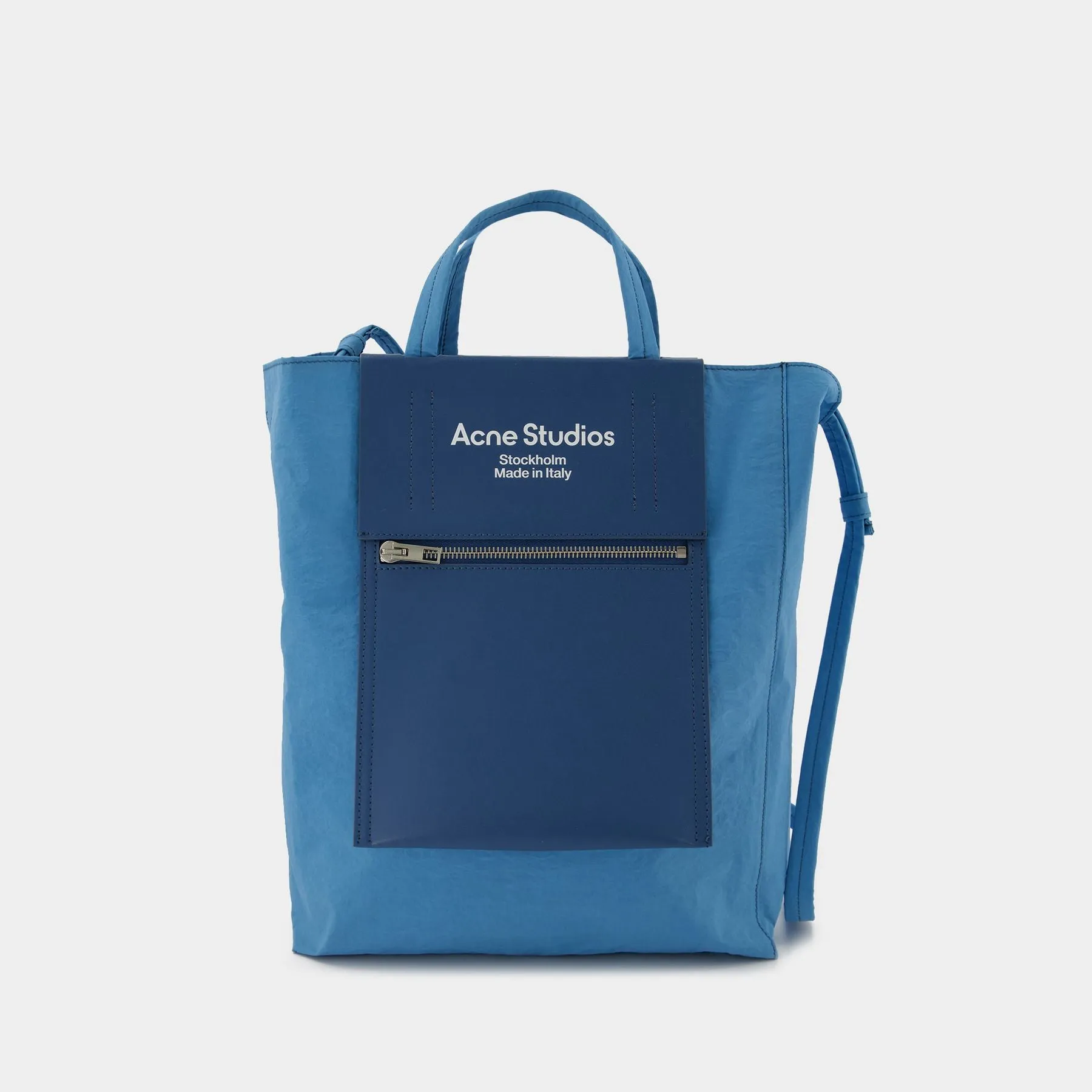 Acne Studios  Tote Bag - Acne Studios -  Blue Poudré/Blue - Leather