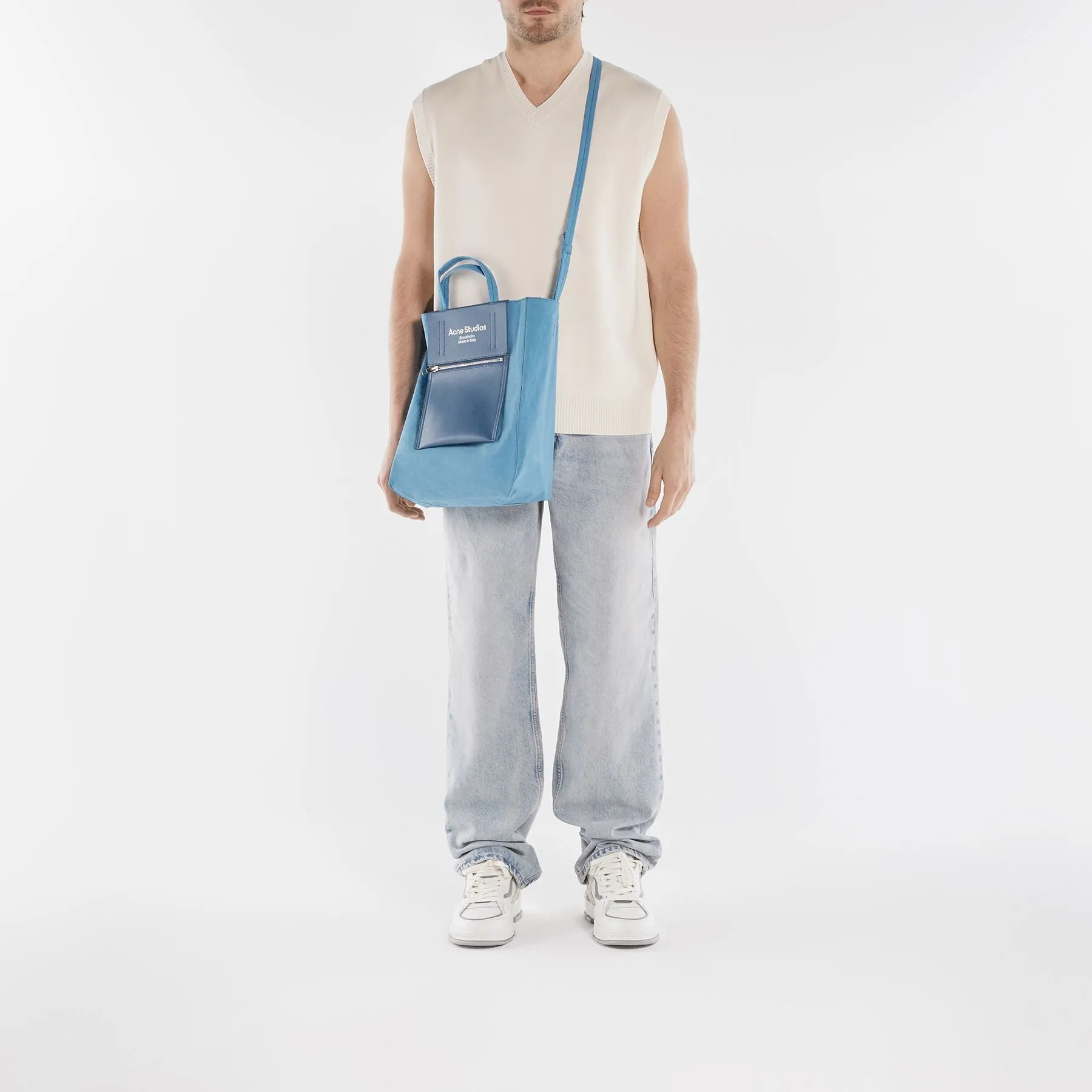 Acne Studios  Tote Bag - Acne Studios -  Blue Poudré/Blue - Leather