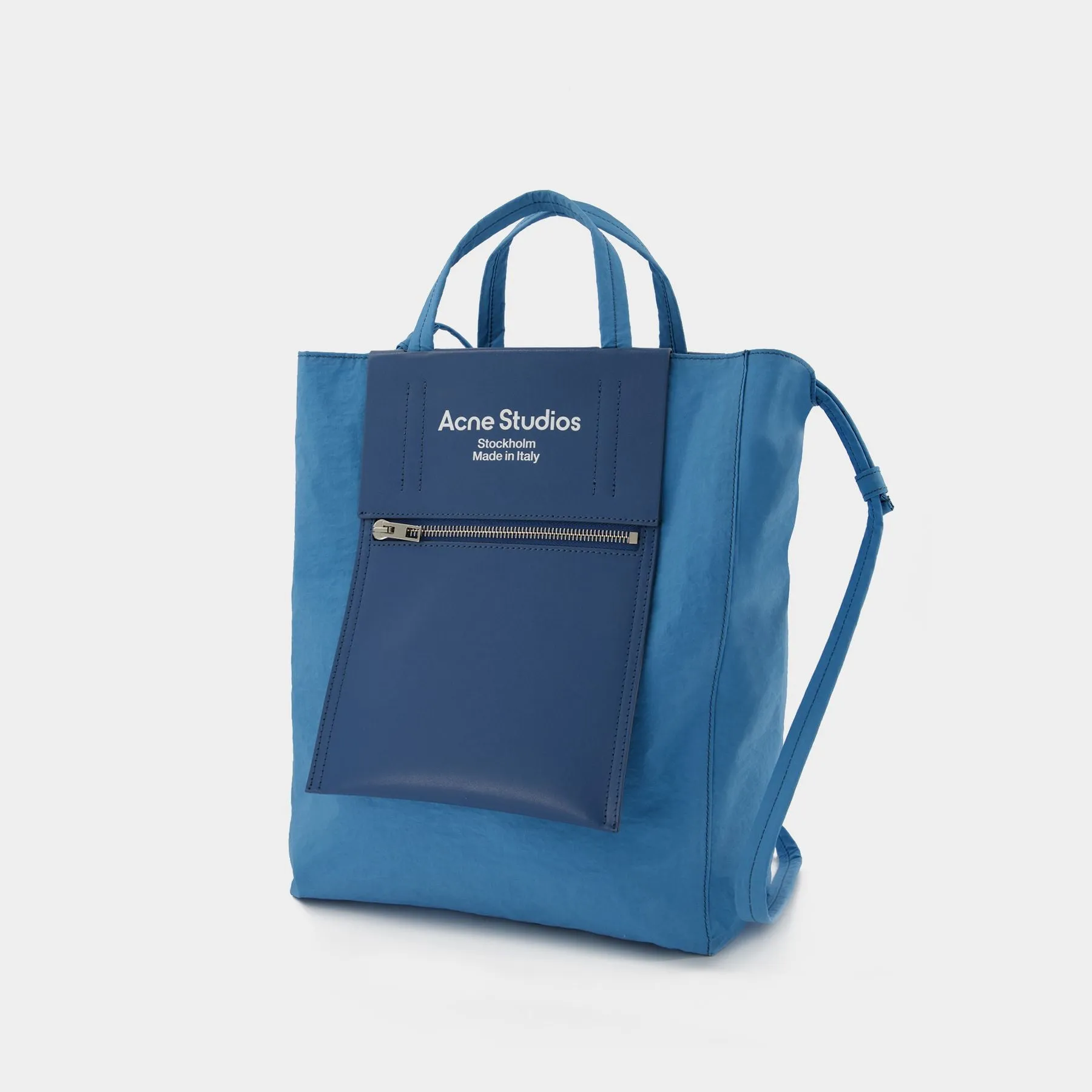 Acne Studios  Tote Bag - Acne Studios -  Blue Poudré/Blue - Leather