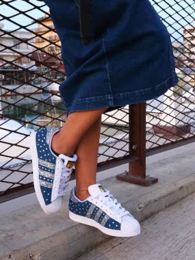 Adidas Superstar Denim Jeans & Strass Termo