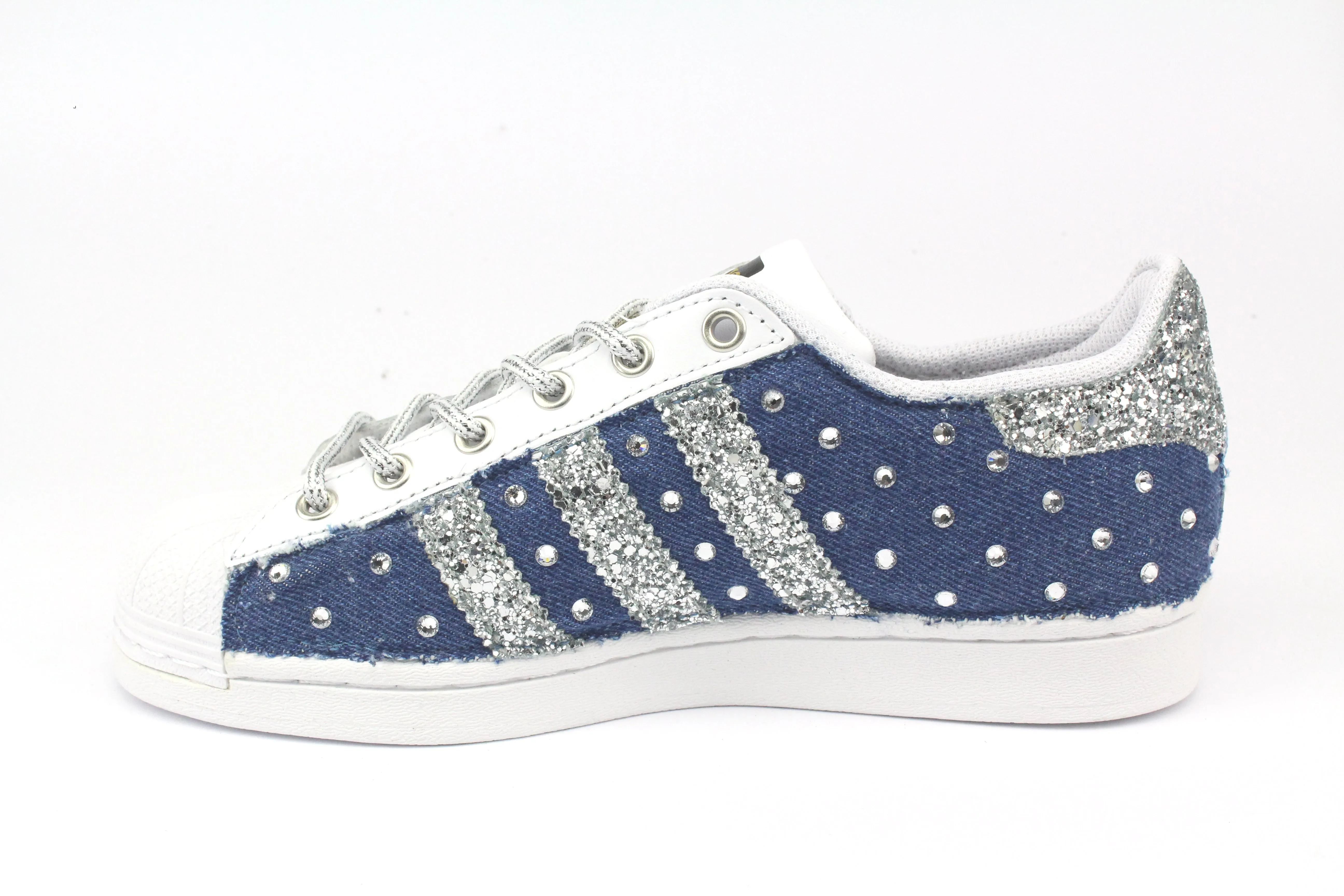 Adidas Superstar Denim Jeans & Strass Termo