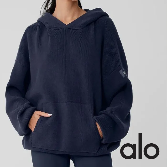 ALO Yoga  |Unisex Logo Hoodies & Sweatshirts