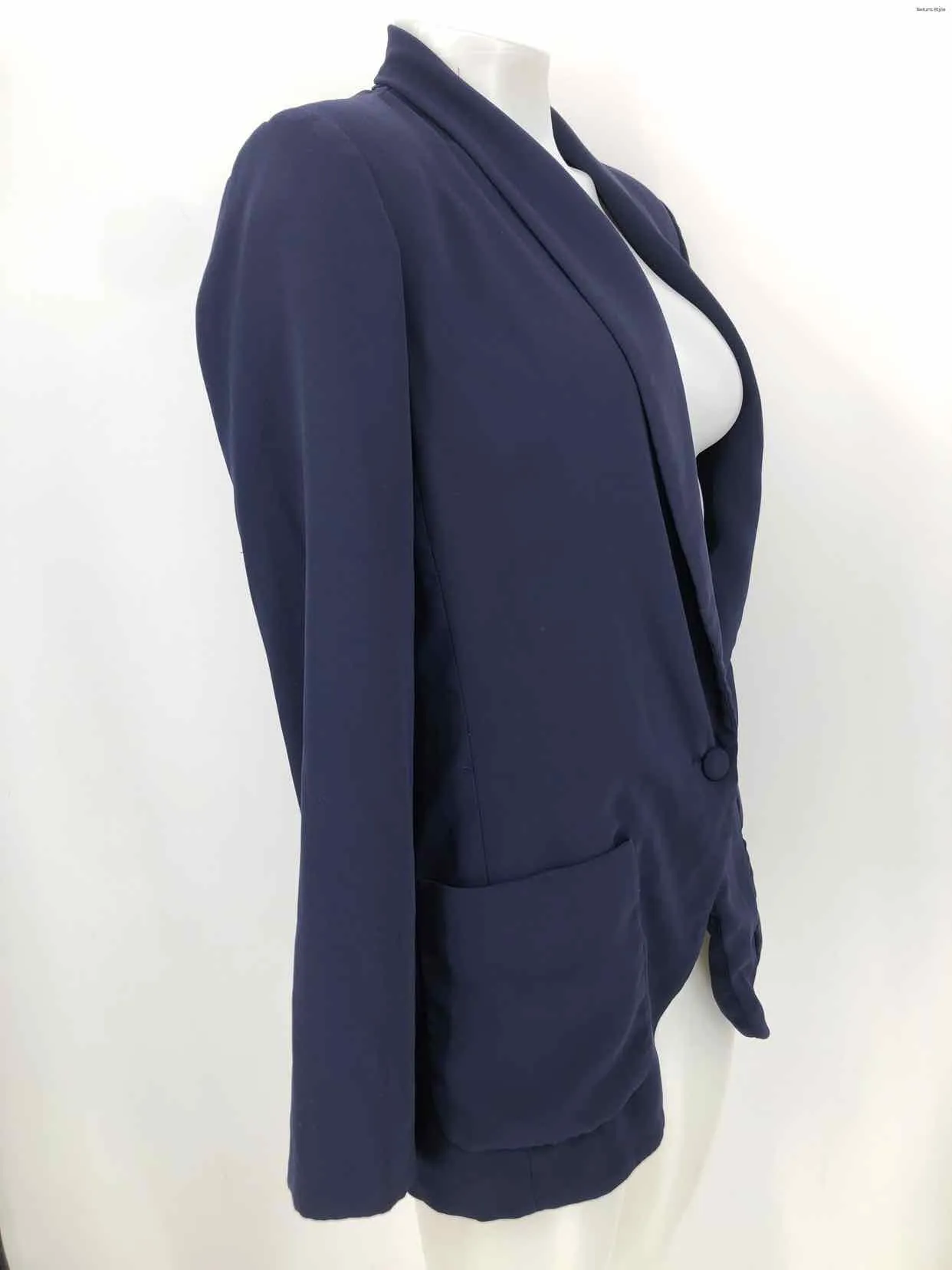 AMANDA UPRICHARD Navy Blazer Women Size LARGE  (L) Jacket