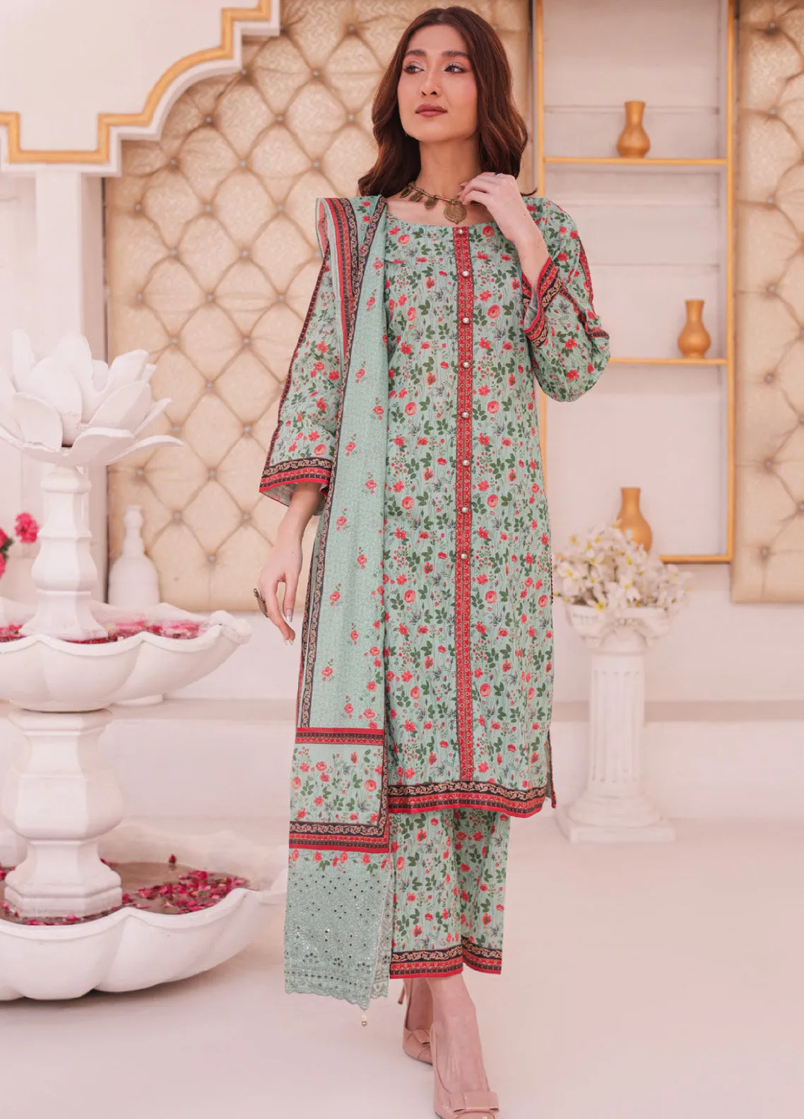 Andaaz By MTF Digital Printed Lawn 3 Piece Unstitched Suit MTF24ADPL-02