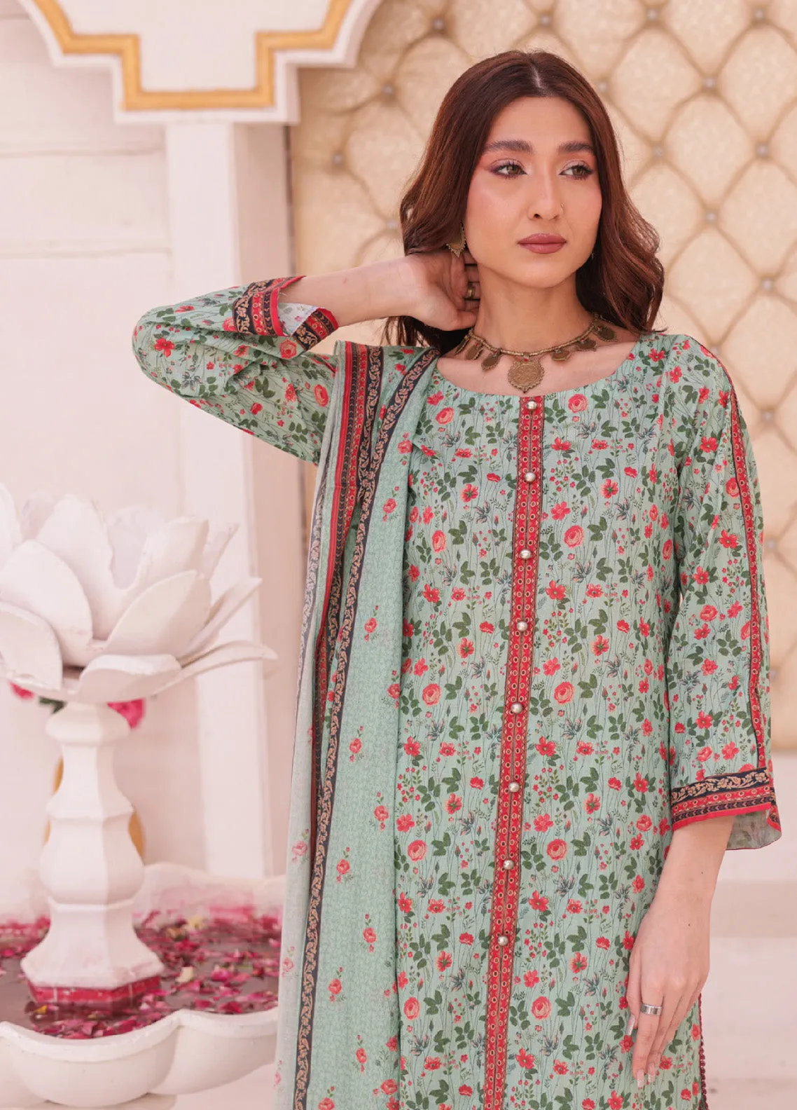 Andaaz By MTF Digital Printed Lawn 3 Piece Unstitched Suit MTF24ADPL-02