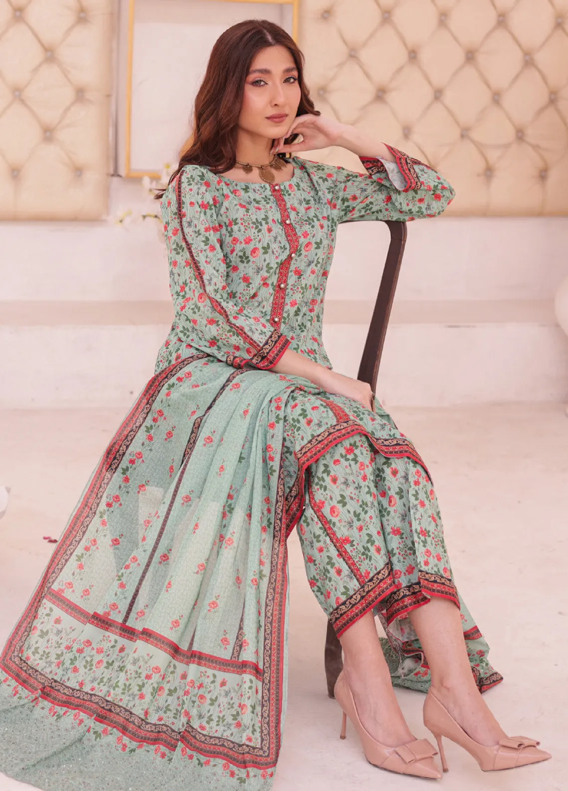 Andaaz By MTF Digital Printed Lawn 3 Piece Unstitched Suit MTF24ADPL-02