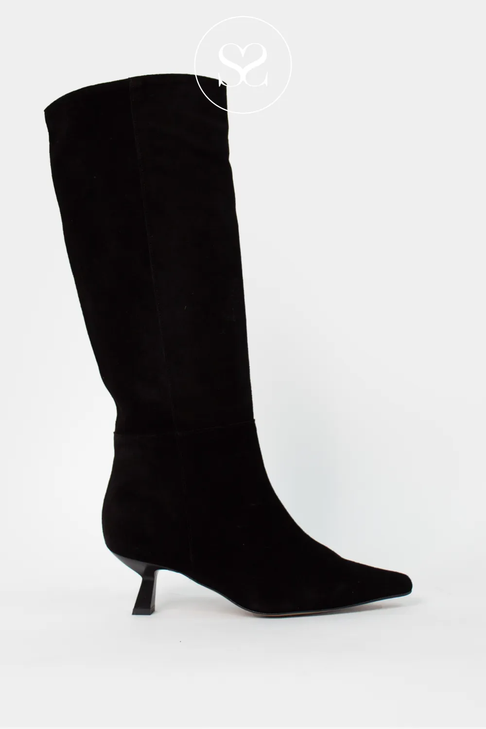 ANGEL ALARCON 24545 BLACK SLOUCH STYLE KNEE HIGH BOOTS