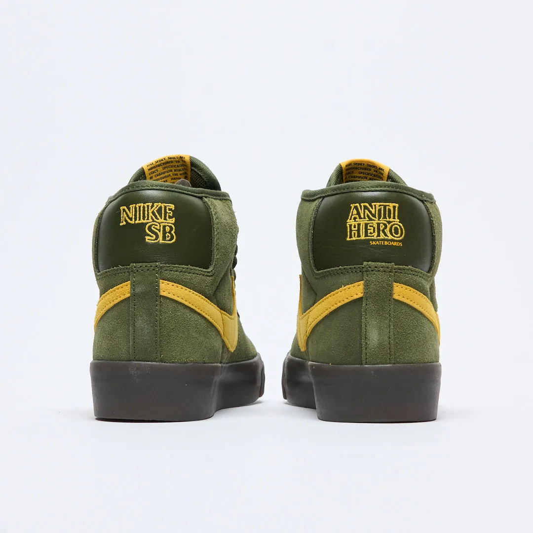 Anti-Hero Skateboards x Nike SB - Zoom Blazer Mid (Rough Green/Amarillo)