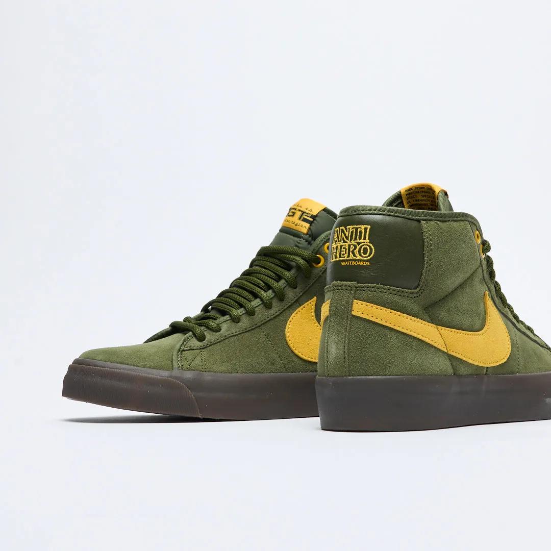 Anti-Hero Skateboards x Nike SB - Zoom Blazer Mid (Rough Green/Amarillo)