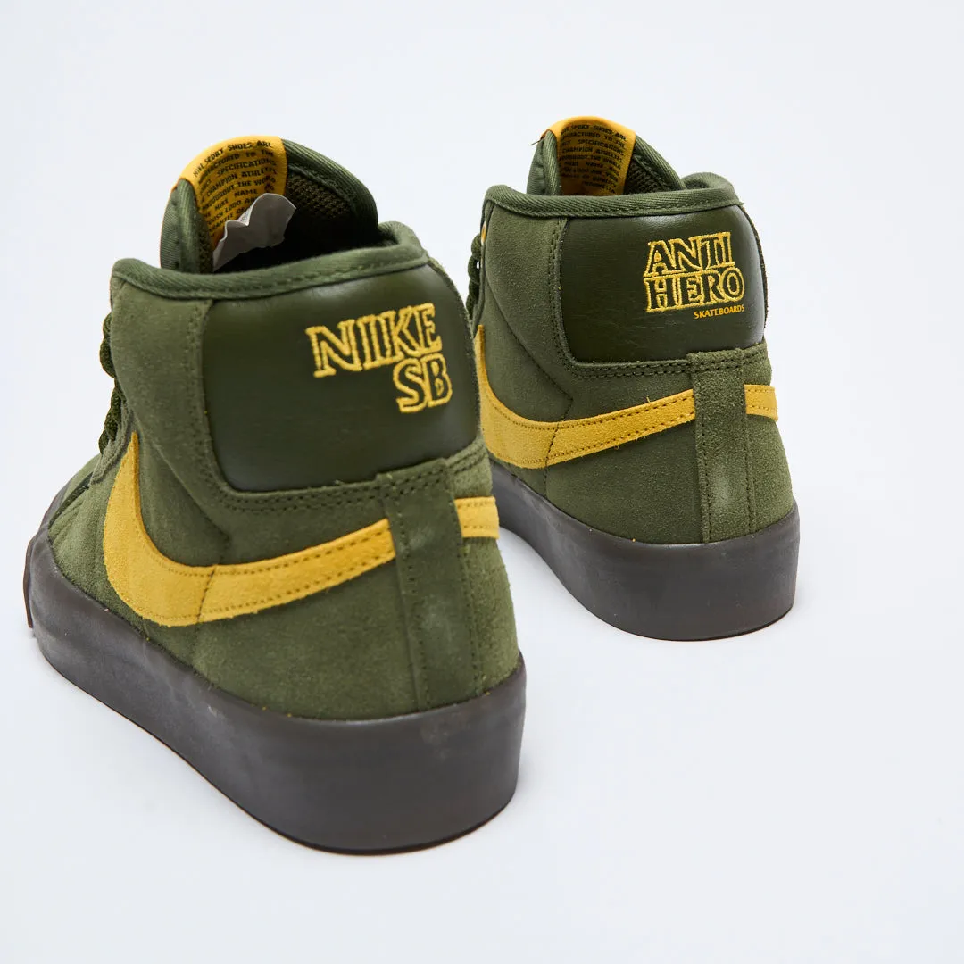 Anti-Hero Skateboards x Nike SB - Zoom Blazer Mid (Rough Green/Amarillo)