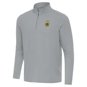 Antigua Argentina National Team Gray Intent Quarter-Zip Pullover Top