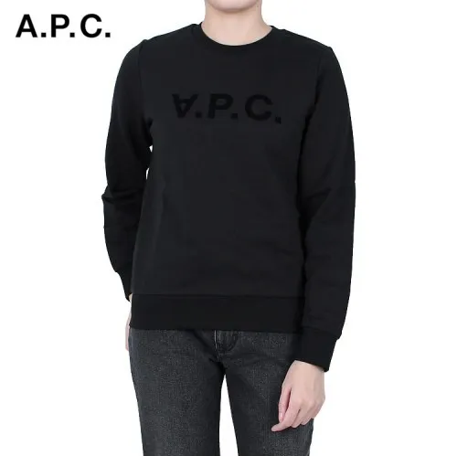 A.P.C.  |Long Sleeves Cotton Logo Hoodies & Sweatshirts