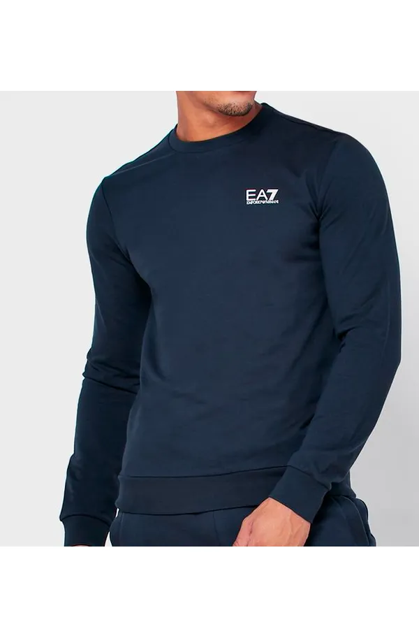 Armani EA7 ID Logo Sweatshirt Navy