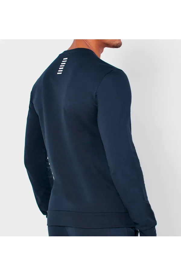 Armani EA7 ID Logo Sweatshirt Navy