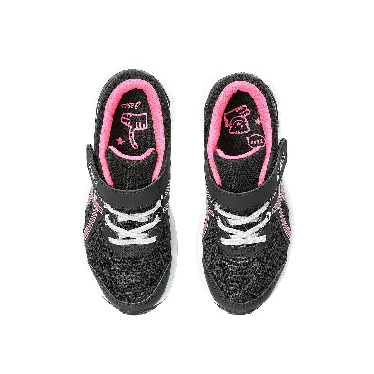 Asics Contend 8 PS Kids Black Hot Pink   