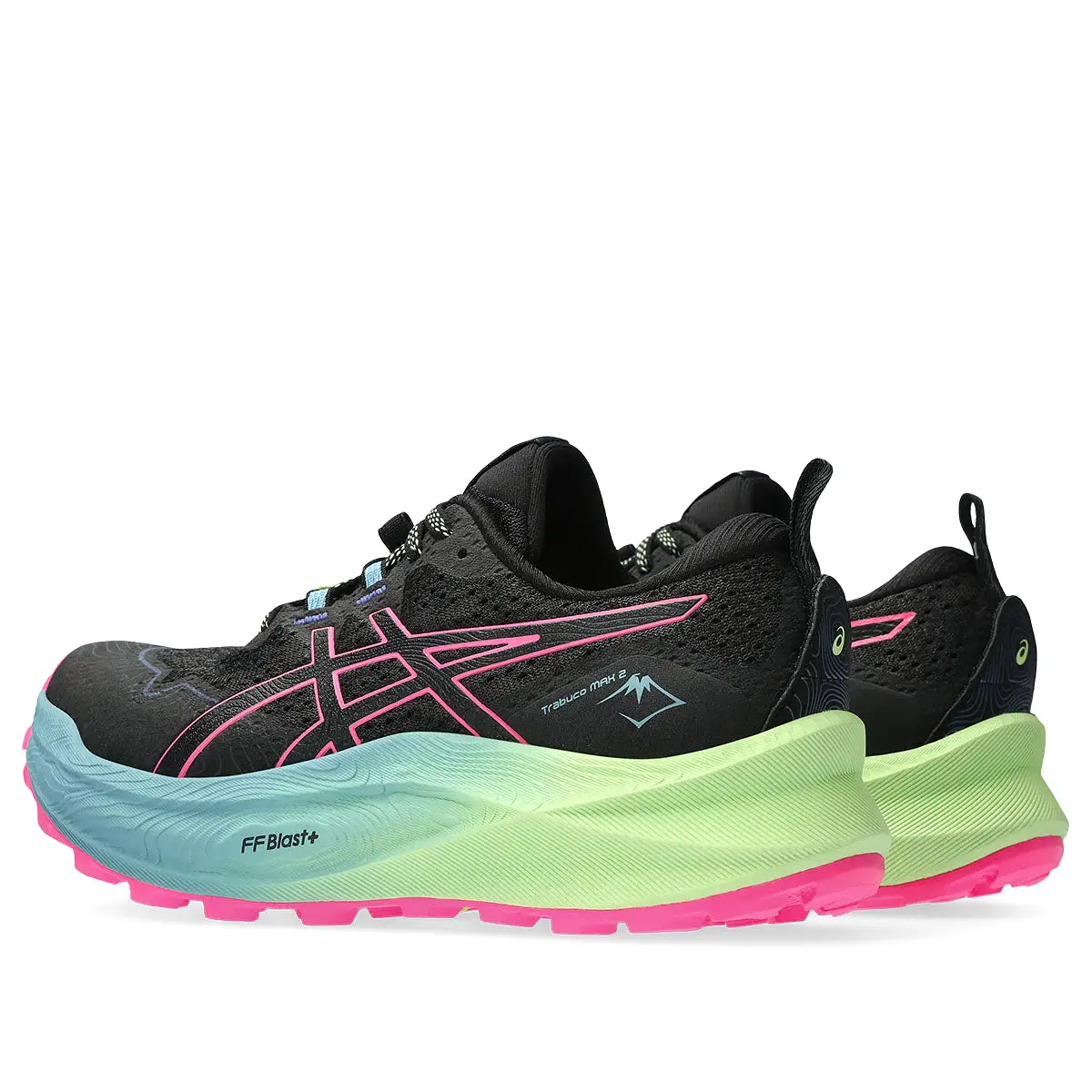 Asics Trabuco Max 2 Women Black Hot Pink   