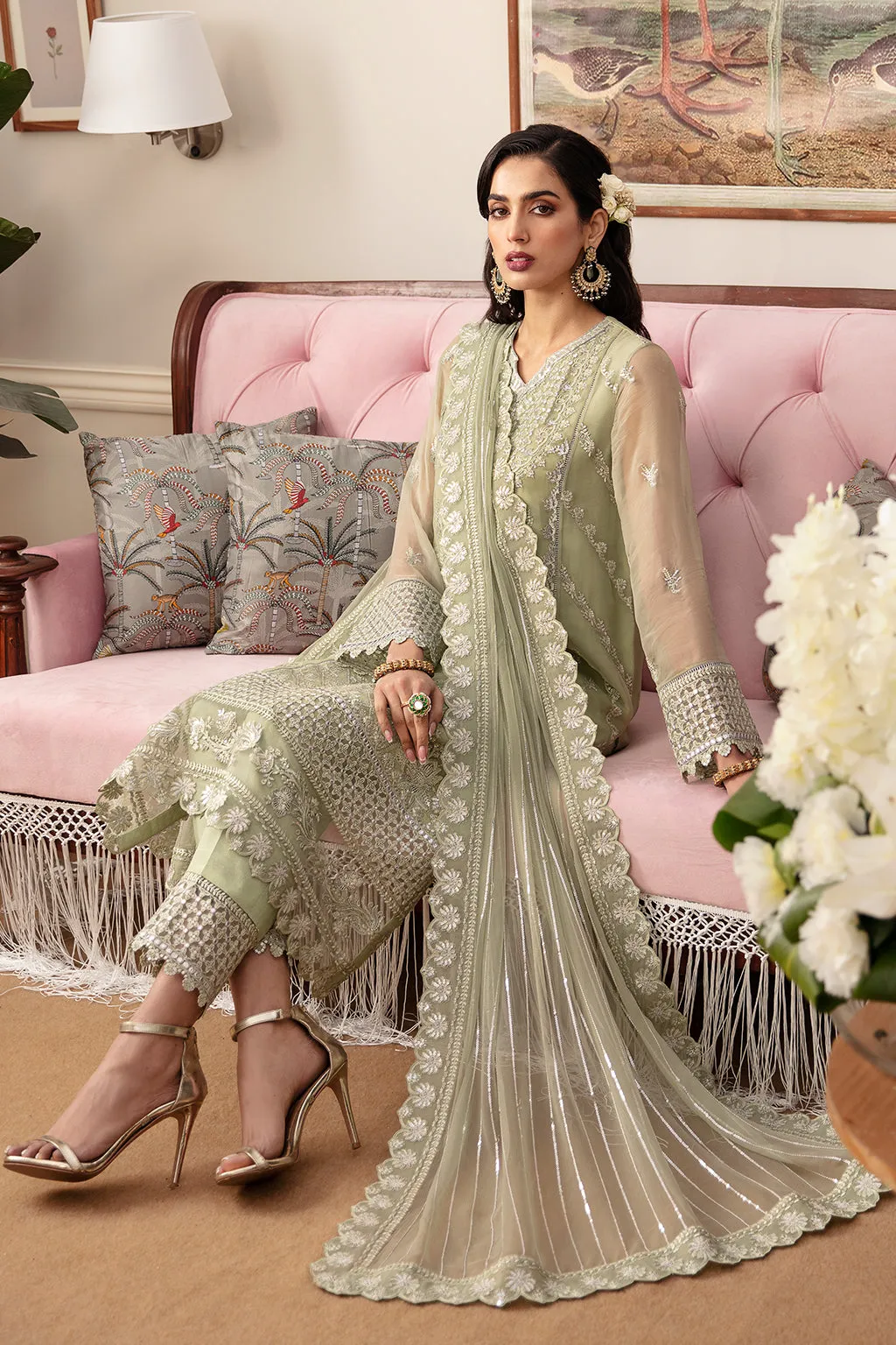 Ayzel The Whispers of Grandeur Unstitched Chiffon 3Pc Suit ADK-V1-03