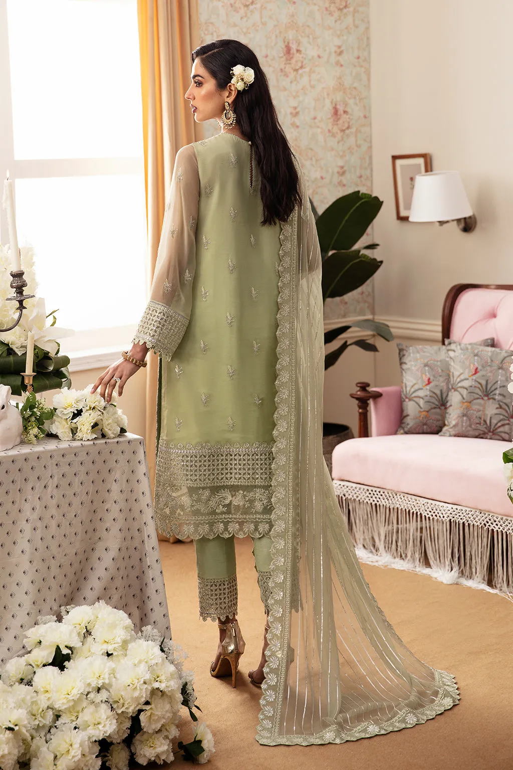 Ayzel The Whispers of Grandeur Unstitched Chiffon 3Pc Suit ADK-V1-03