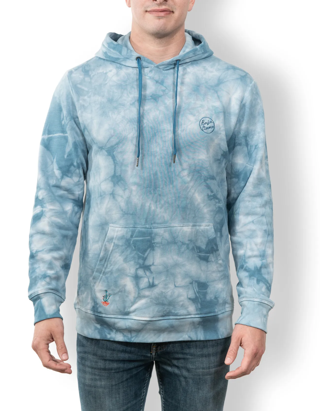 BAJA TRIP UP - BLUE TIE DYE HELSINKI HOODIE by Bajallama