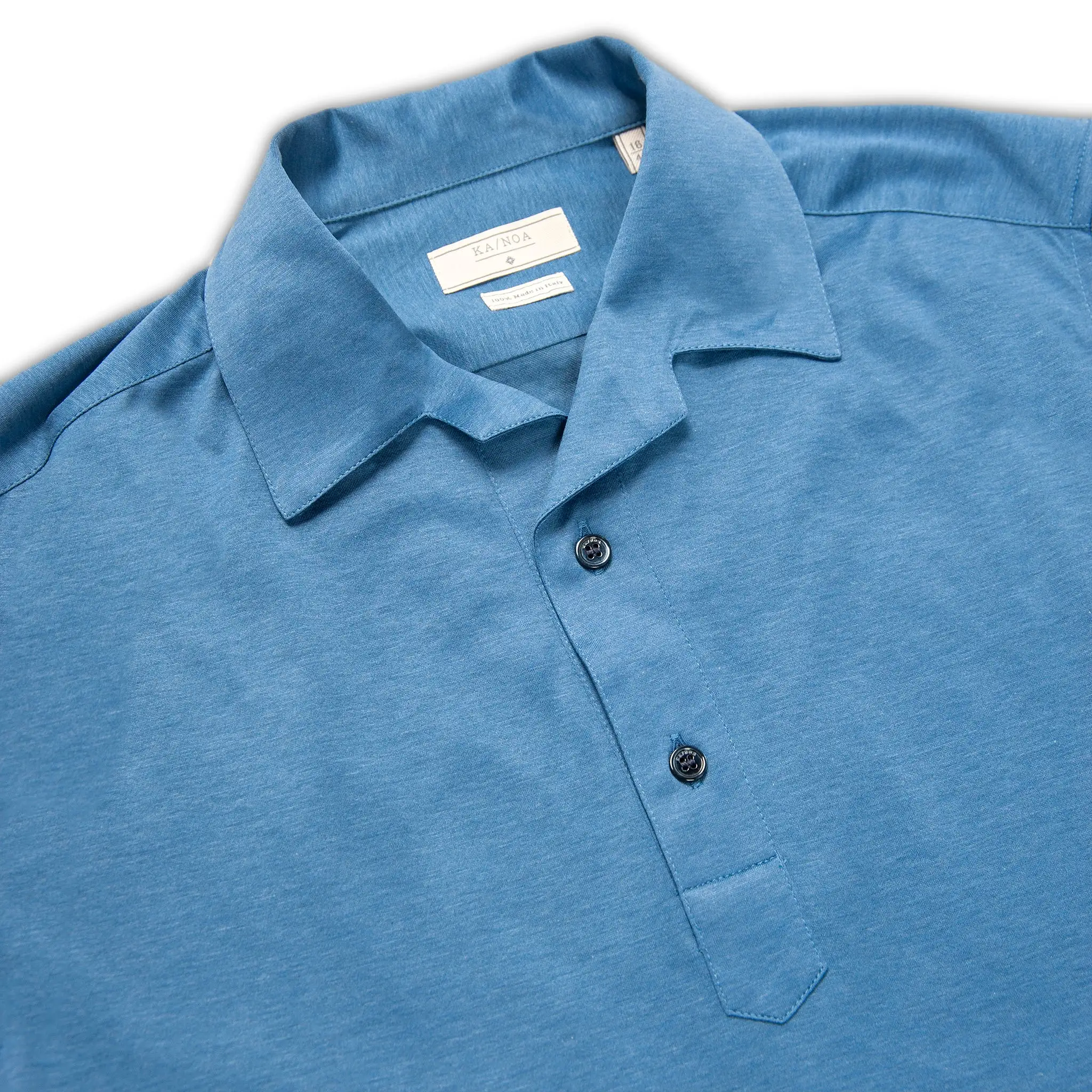 Baron shirt with polo collar in Light Jersey