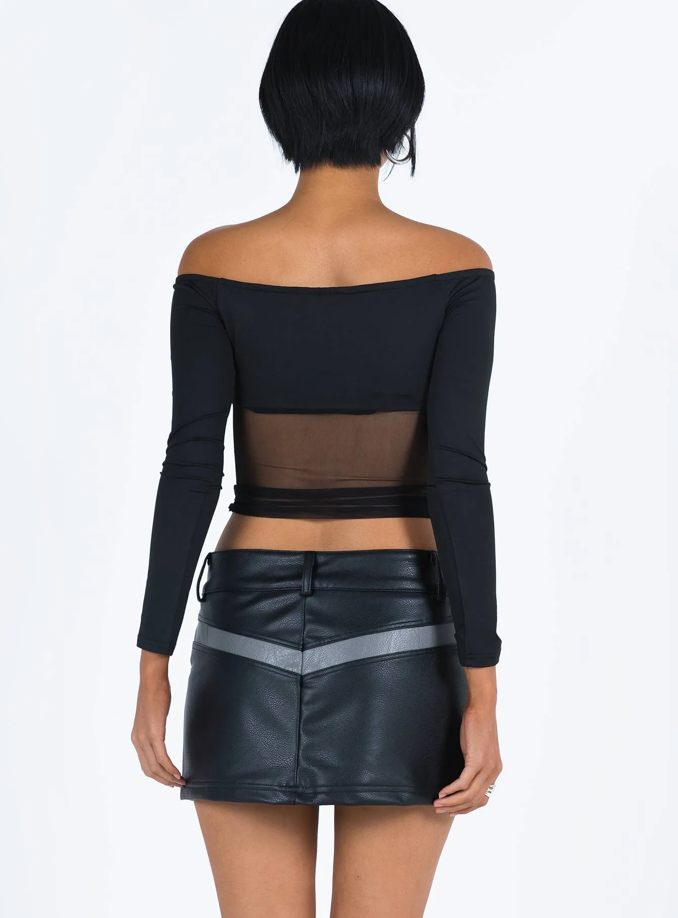 Bazley Faux Leather Mini Skirt