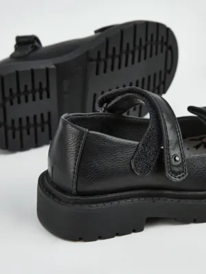 Black Bow Chunky Sole Mary Jane School Shoes | School | George at ASDA