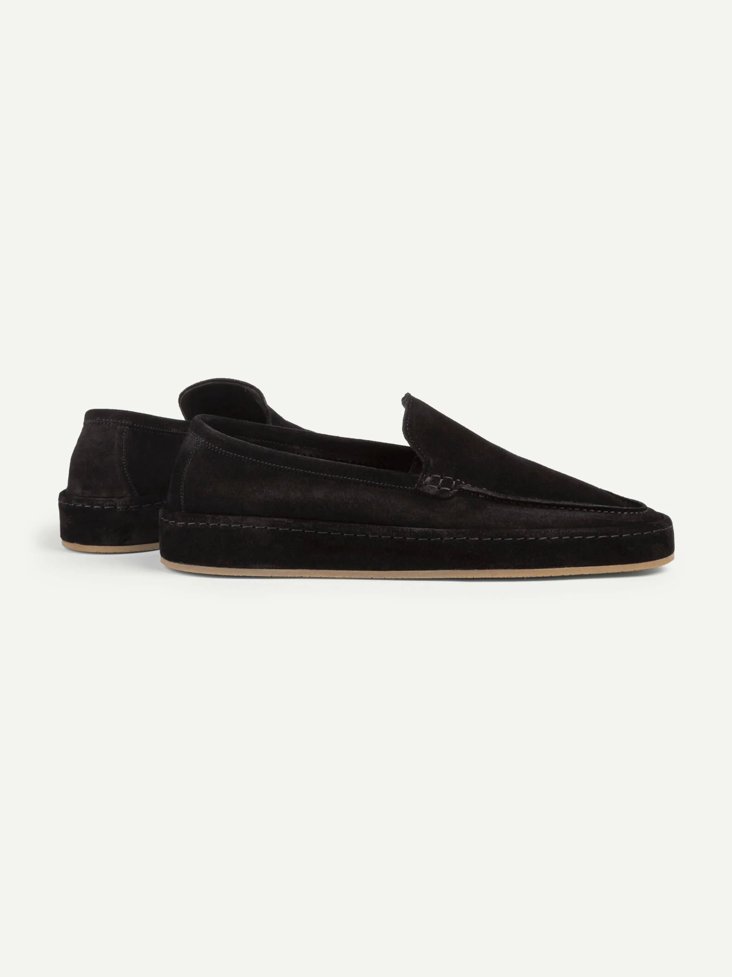 Black Voyager Loafer Fur