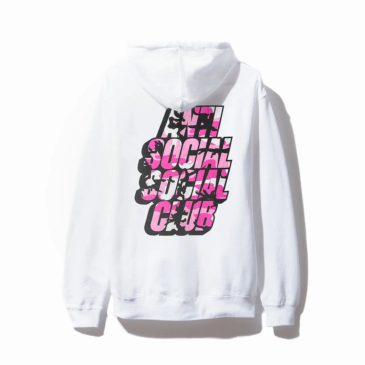 Blocked Pink Camo White Hoodie