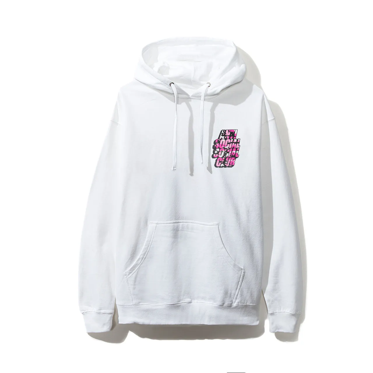 Blocked Pink Camo White Hoodie