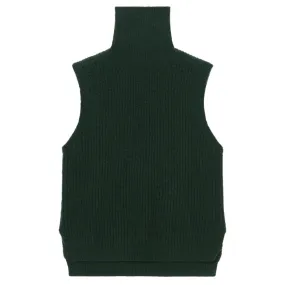 Bonpoint Woman Verbier Turtleneck Vest Thunder Green