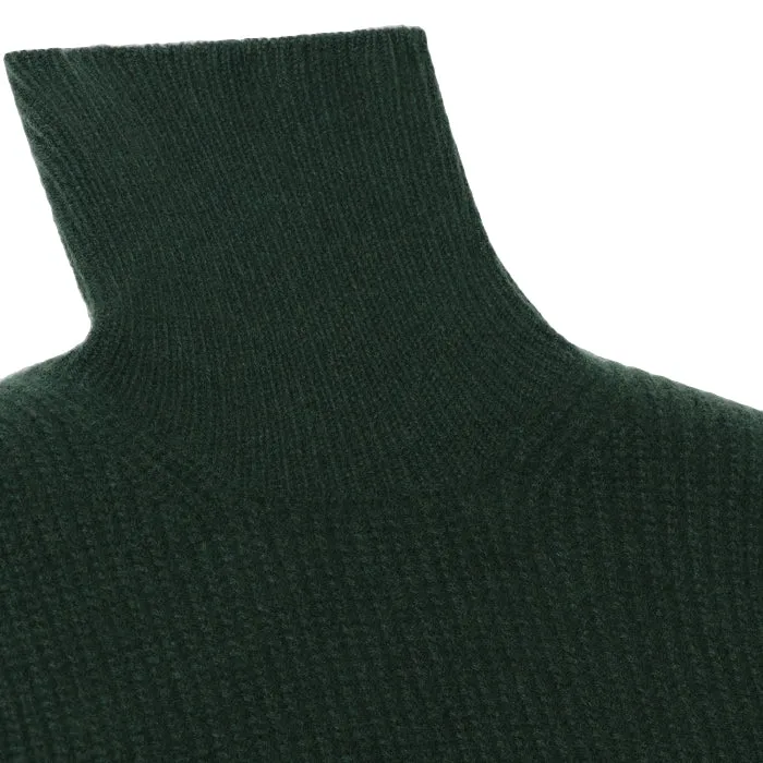 Bonpoint Woman Verbier Turtleneck Vest Thunder Green