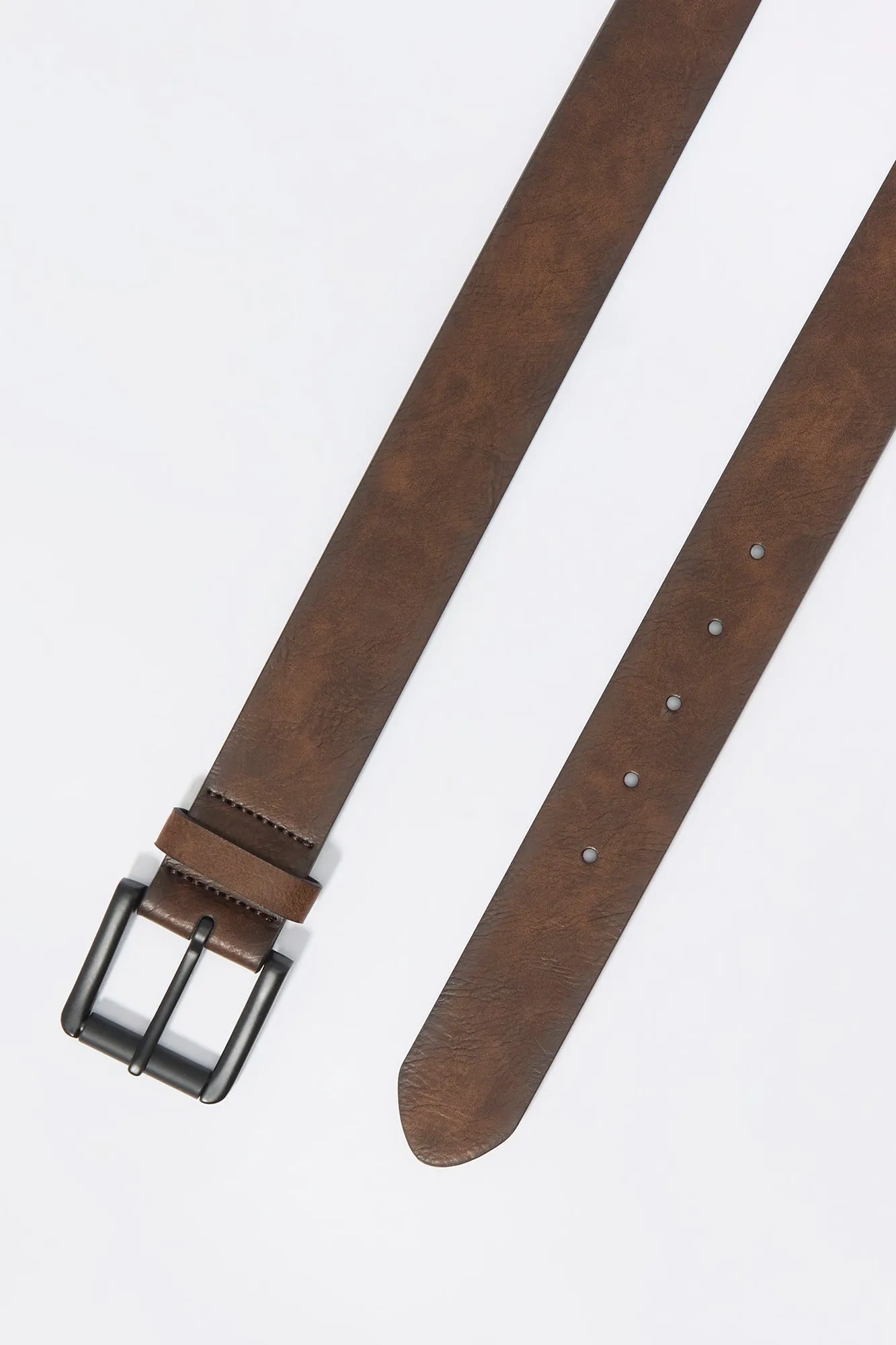 Brown Faux Leather Belt