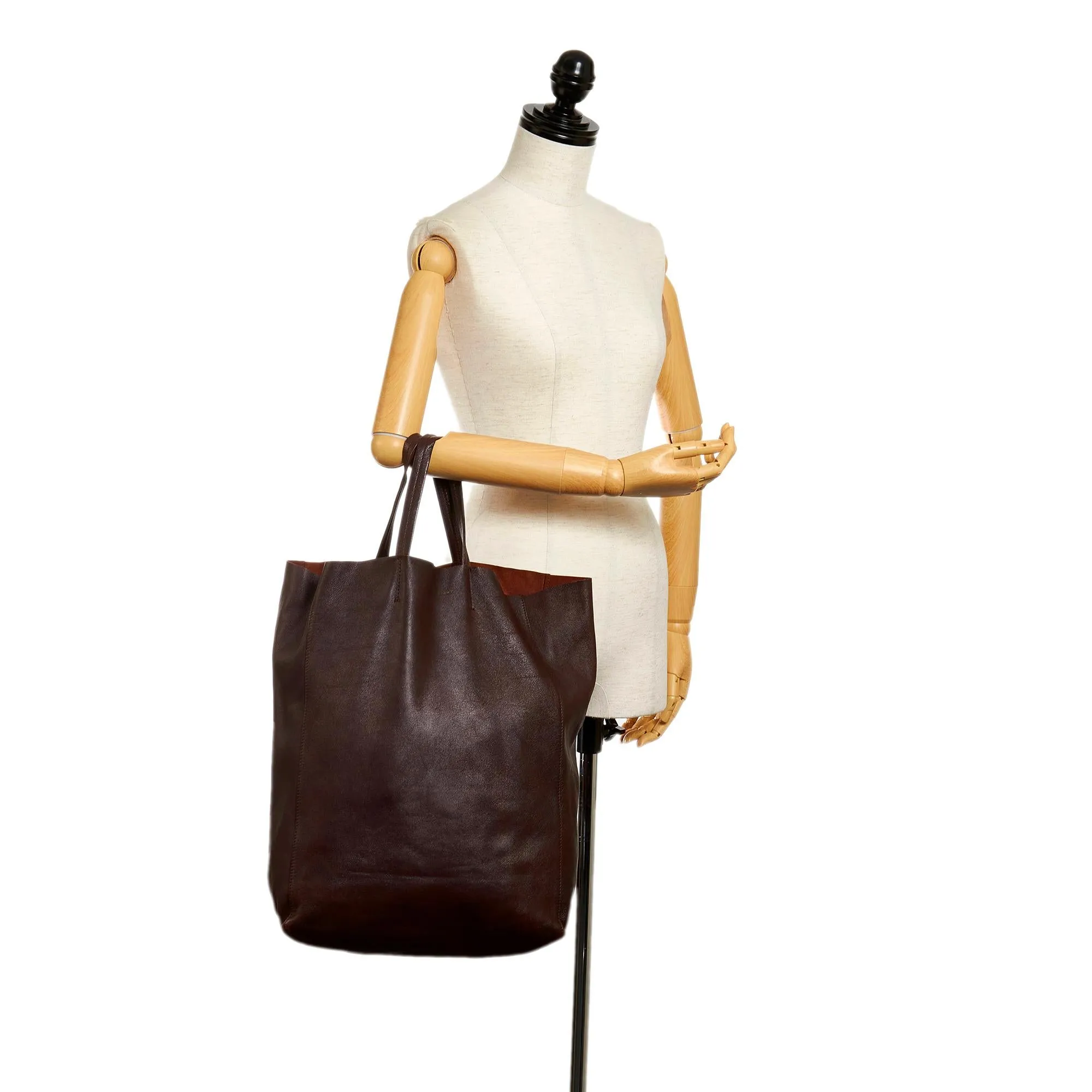 Celine Small Vertical Cabas Leather Tote Bag (SHG-29612)