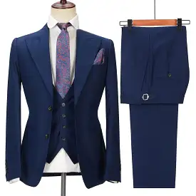 Cennes 100% wool Premium Quality 3-Piece Suit