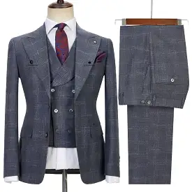 Cennes 100% wool Premium Quality 3-Piece Suit