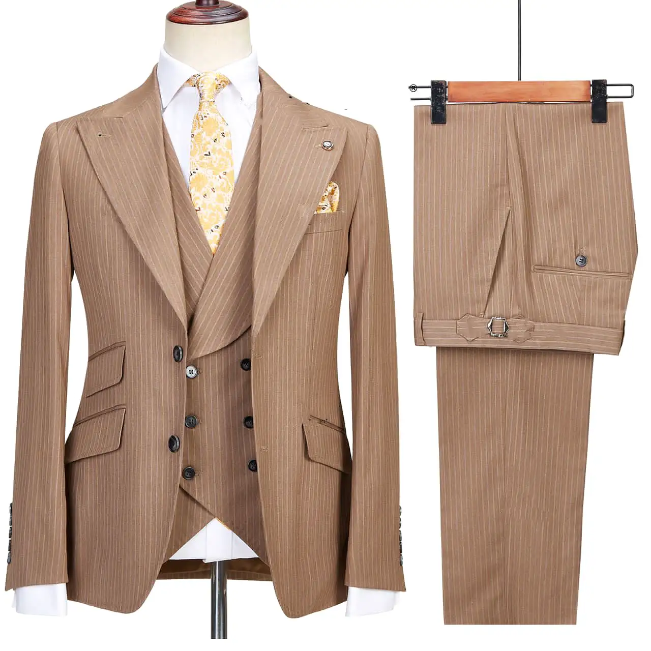 Cennes 100% wool Premium Quality 3-Piece Suit