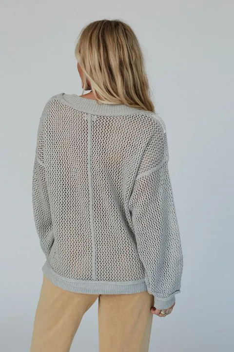 Checkered Charm Top - Gray