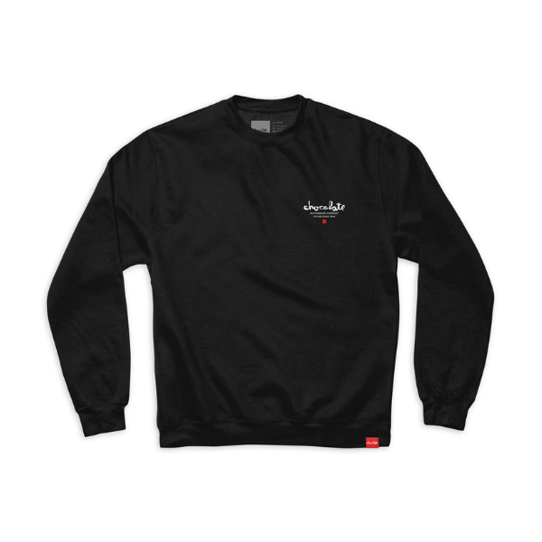 Chocolate Est Chunk Embroidered Crew - Black