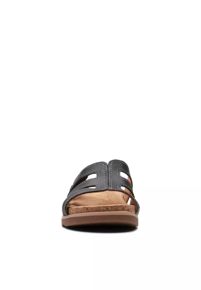 Clarks Clarks Yacht Coral Black Leather Womens Casual